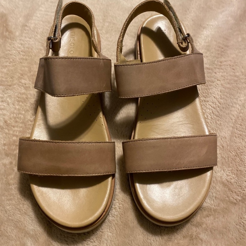 Nisolo Go To Brown Sandals Sz 10